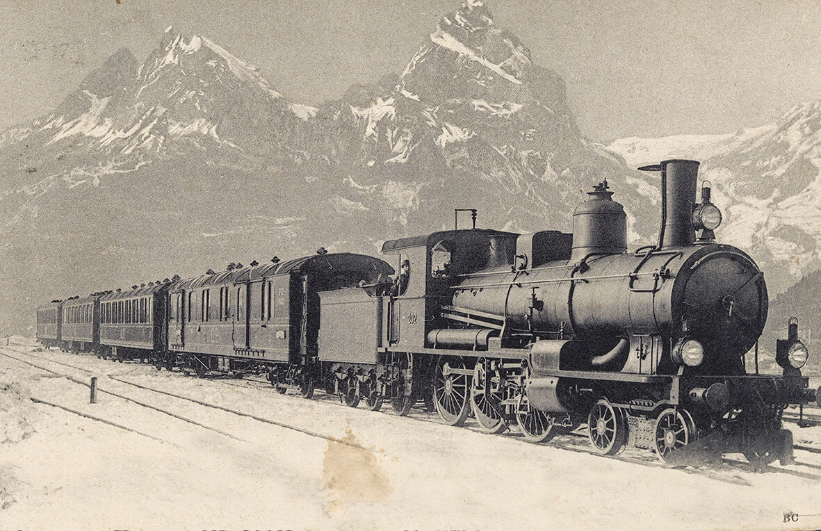 Schnellzugsdampflokomotive A3/5 für die Gotthardbahn um 1893